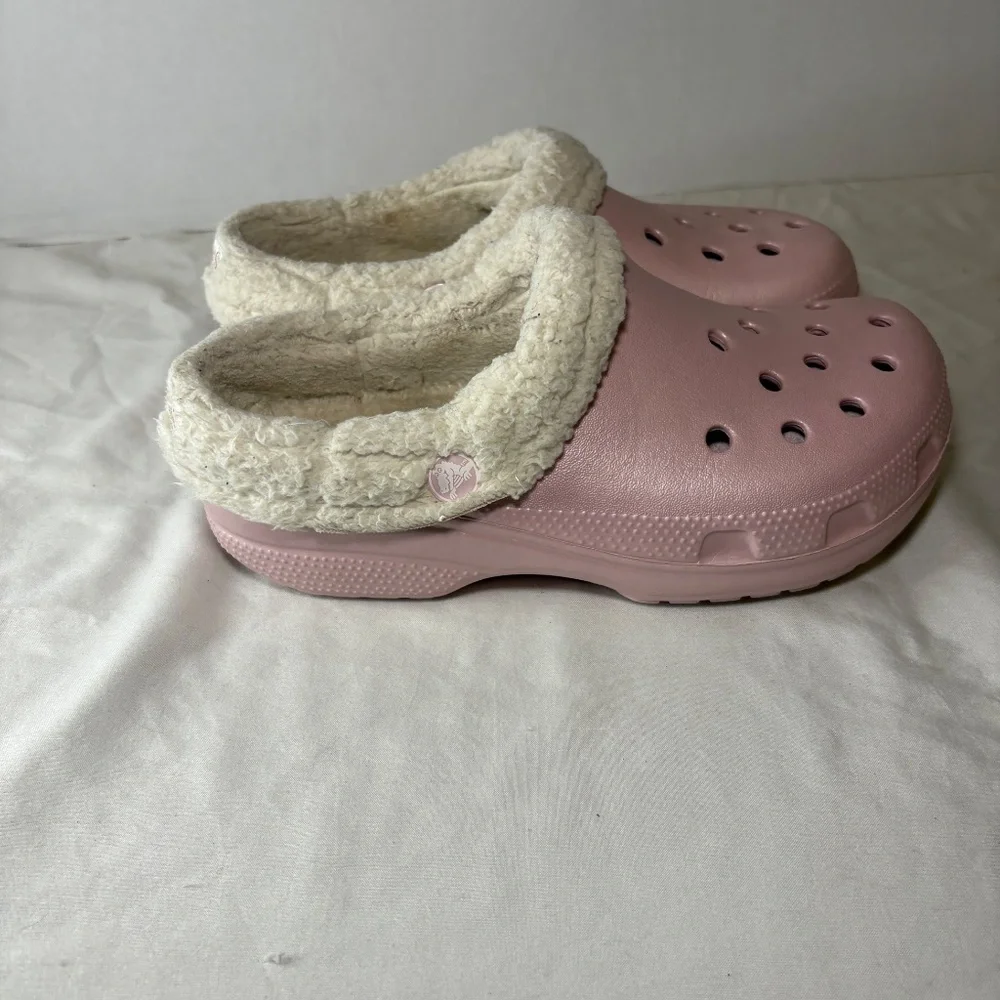 Crocs Quartz ( Pink ) Classic Blitzen IV Lined Clog US Women 6/Men 4